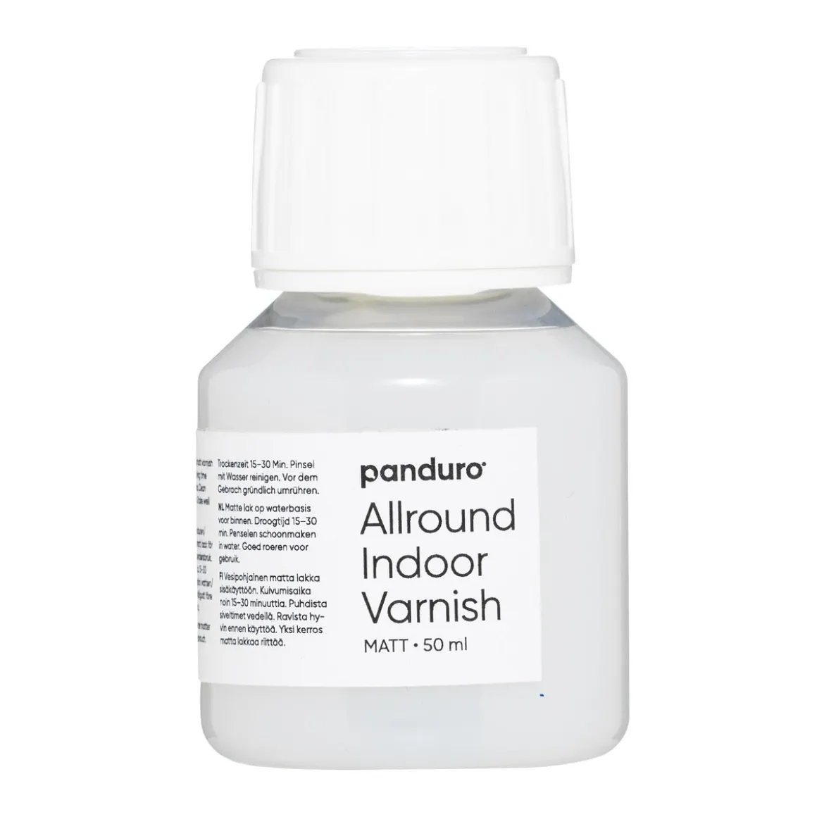 Allroundlakk, vannbasert matt beskyttelseslakk for innendørs bruk, 50 ml