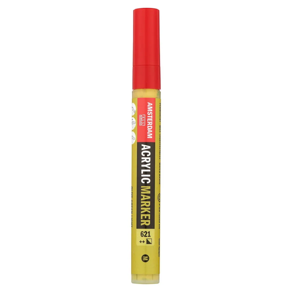 Amsterdam akryltusj 4 mm Olive Green Light - 621