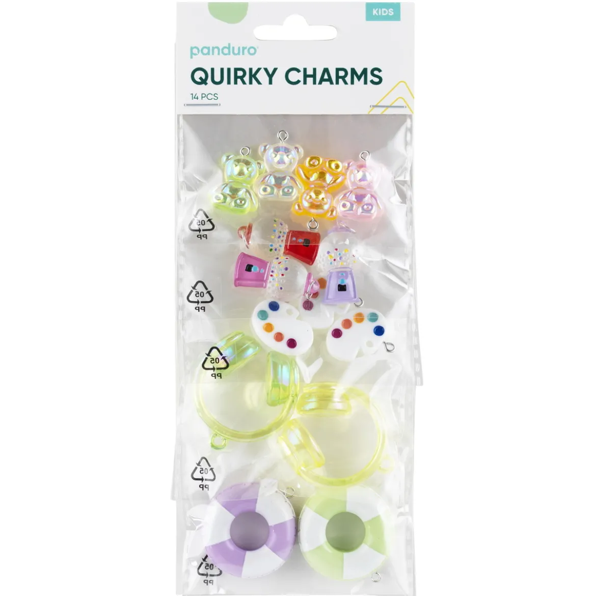 Anheng / charms, 14 små og store dekorasjoner med masse attityde og festlige farger!