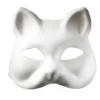 Ansiktsmaske katt, kattemaske av formpresset papp 18×18 cm