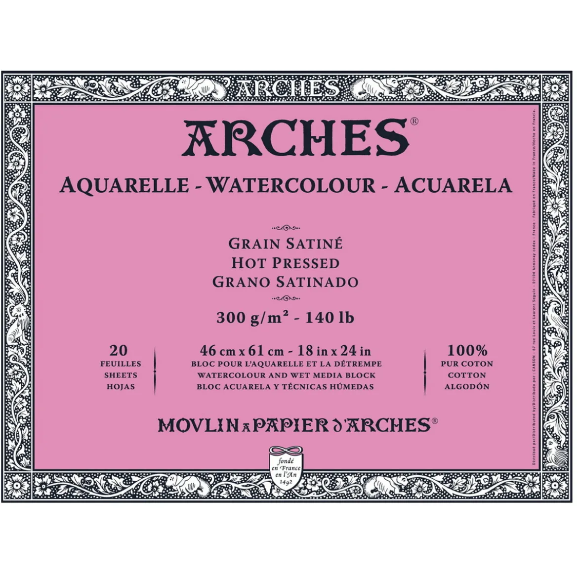 Arches akv.blokk GS 46x61 300 g