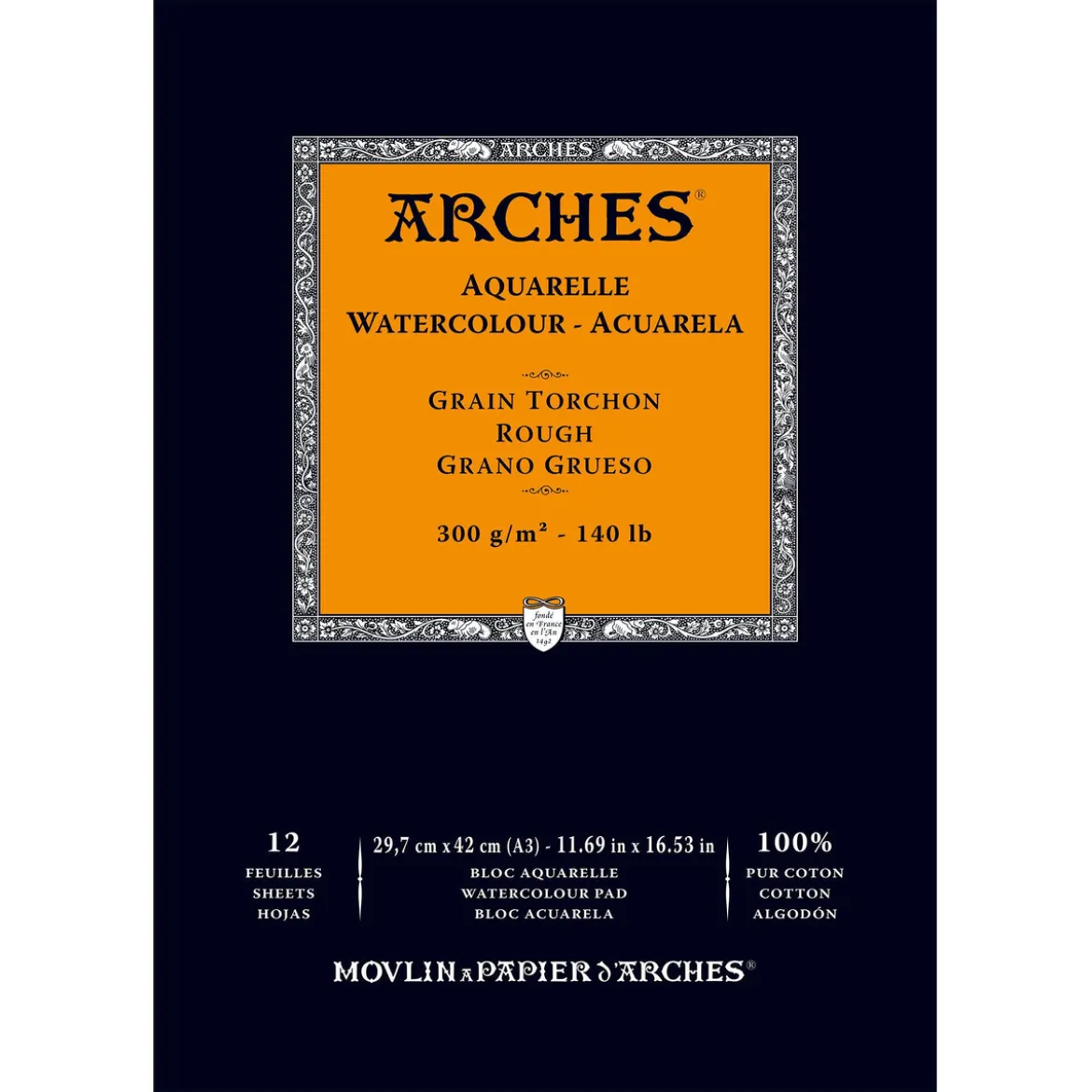 Arches akv.blokk GT A3 300 g
