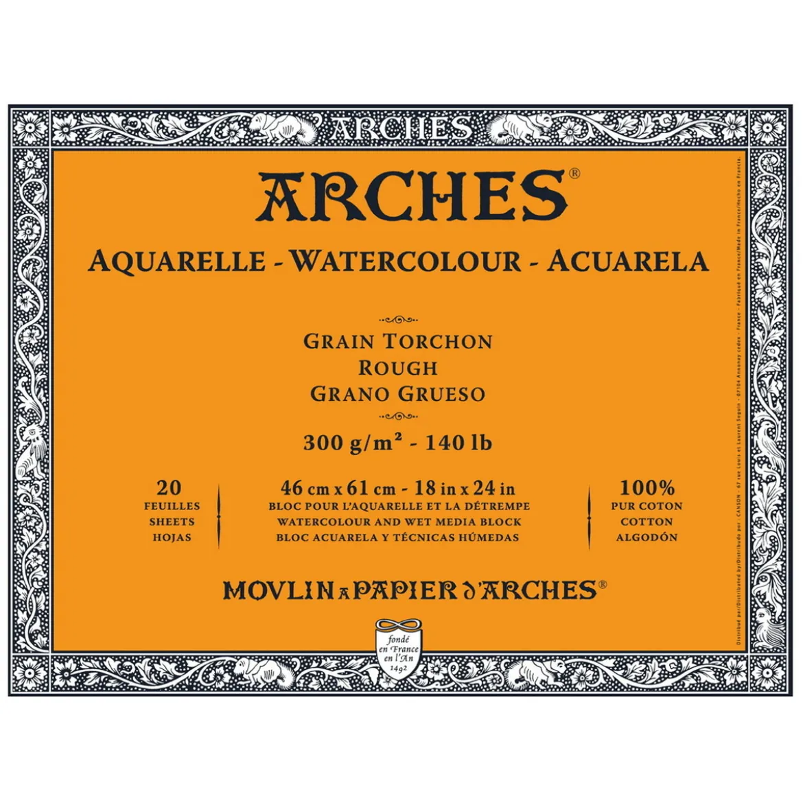 Arches akv.blokk GT 46x61 300 g