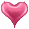 Ballong 61×53 cm – cerisefarget hjerte, perfekt for valentinsdagen