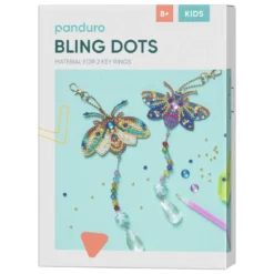 Bling Dots Kit – perle 2 vakre nattsommerfugler med glitrende perlehaler!