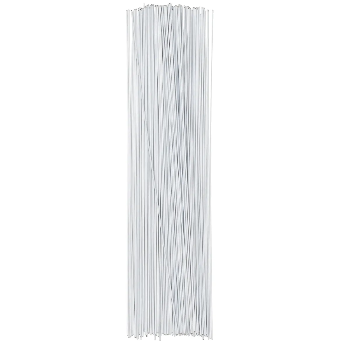 Blomsterpinner / blomstertråd – 120 hvite pinner som er 20 cm lange og er 0,8 mm i diameter