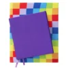 Bokomslag av stretchstoff, beskyttelsesomslag til bøker – Rainbow 2-pakning, 18×33 og 23×27 cm
