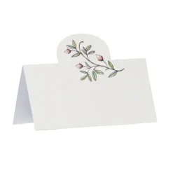 Bordkort med blomstermotiv, 24 stk. 100×50 mm, 250 g/m²