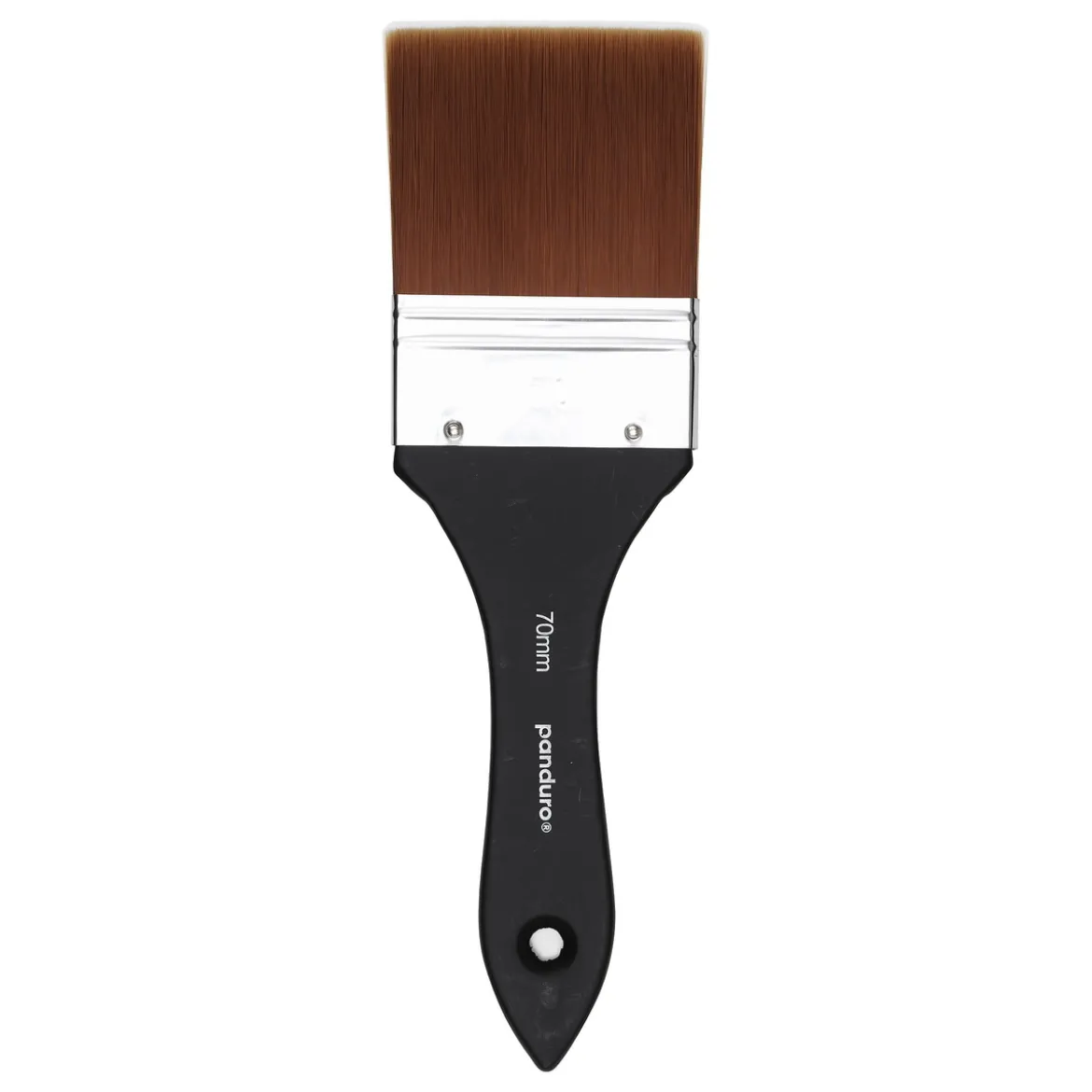 Bred grunningspensel Sort 7 cm