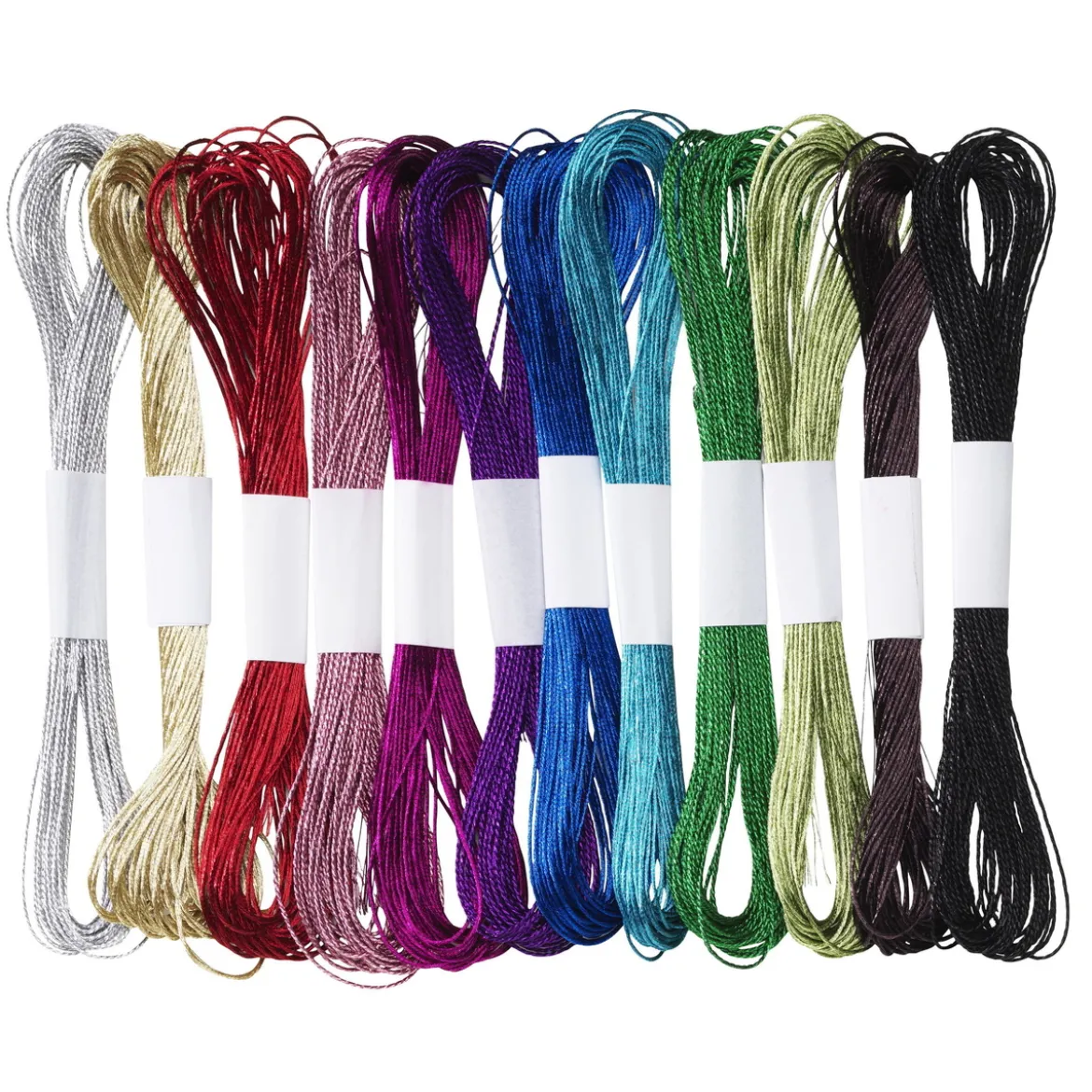 Brodergarn metallic 12 stk./8 m