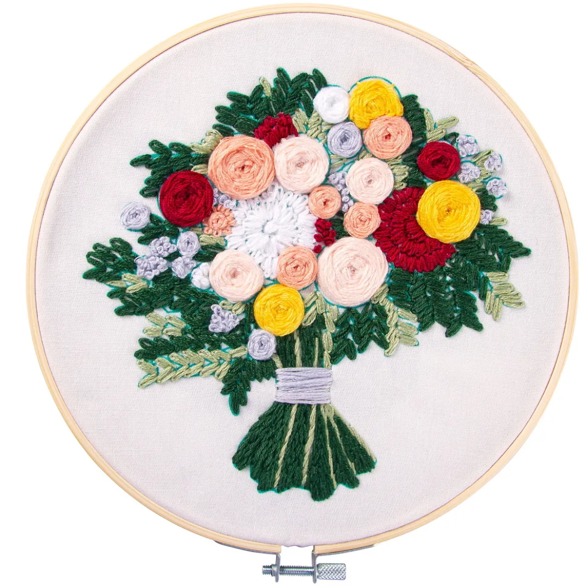 Broderipakke blomsterbukett