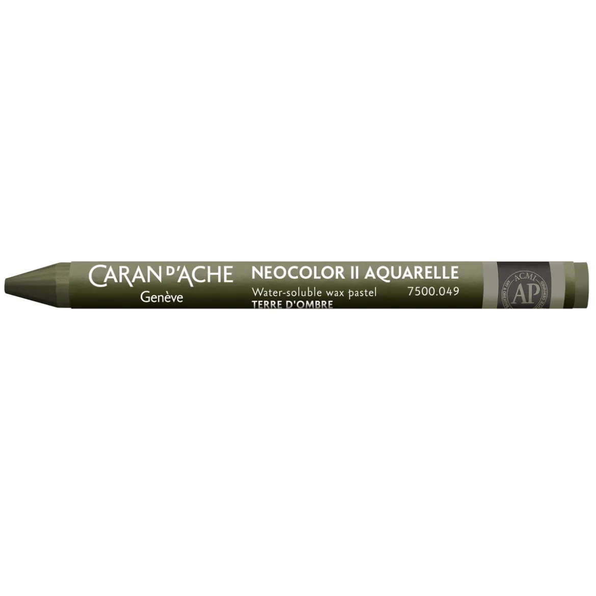 Caran d'Ache akvarellkritt Neocolor II 049 Raw Umber