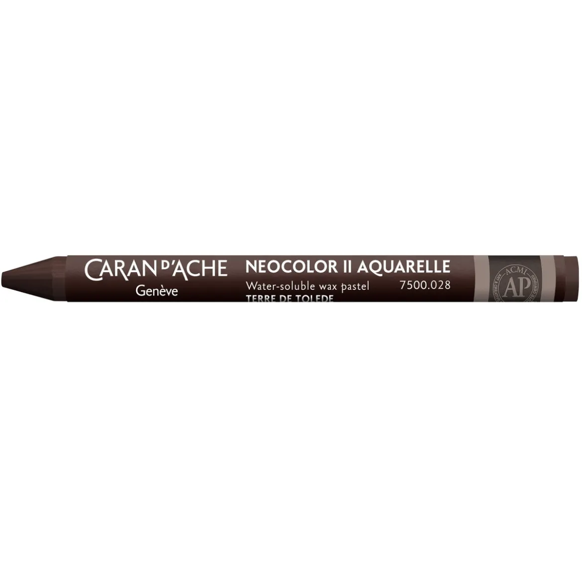 Caran d'Ache akvarellkritt Neocolor II 028 Toledo Brown