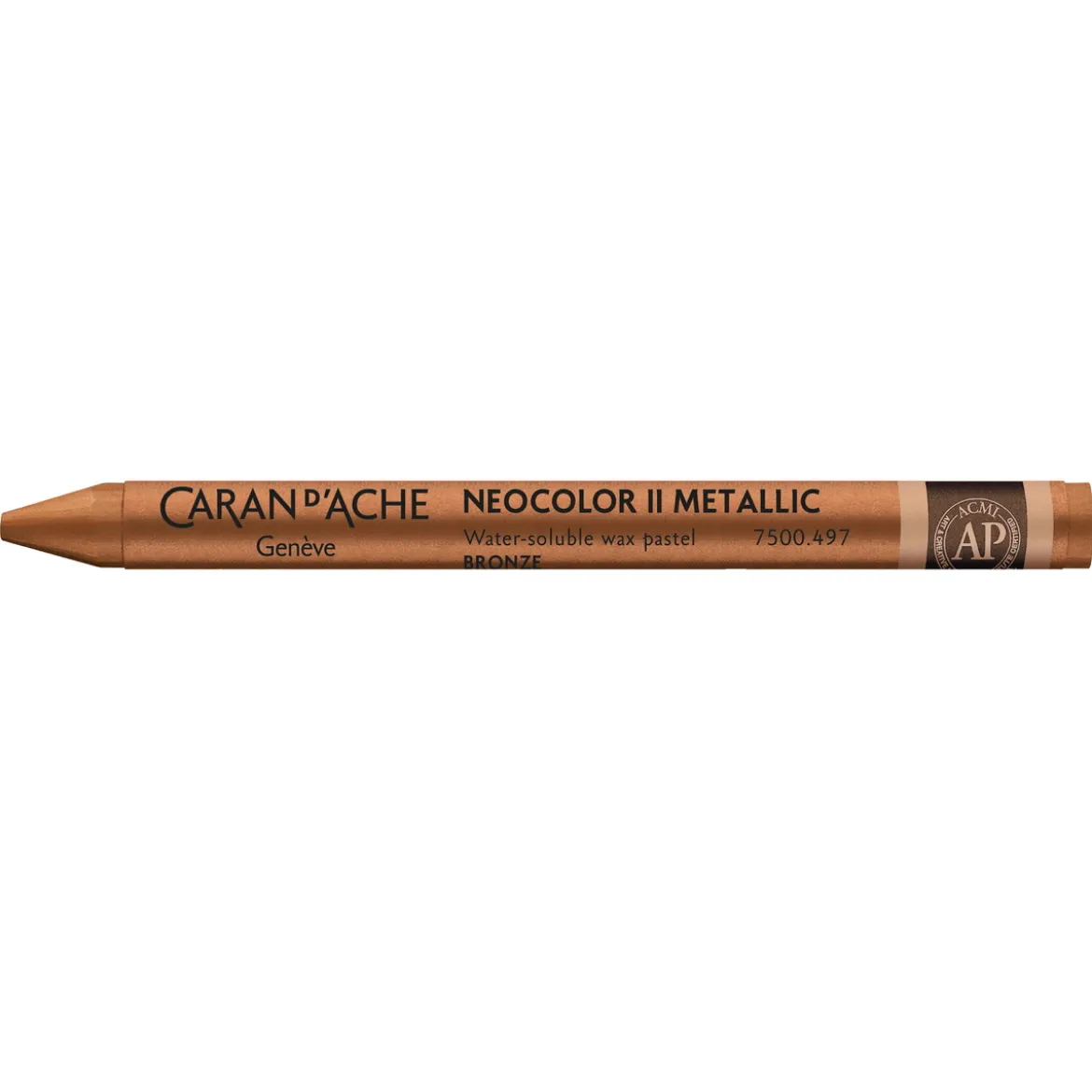 Caran d'Ache akvarellkritt Neocolor II 497 Bronze