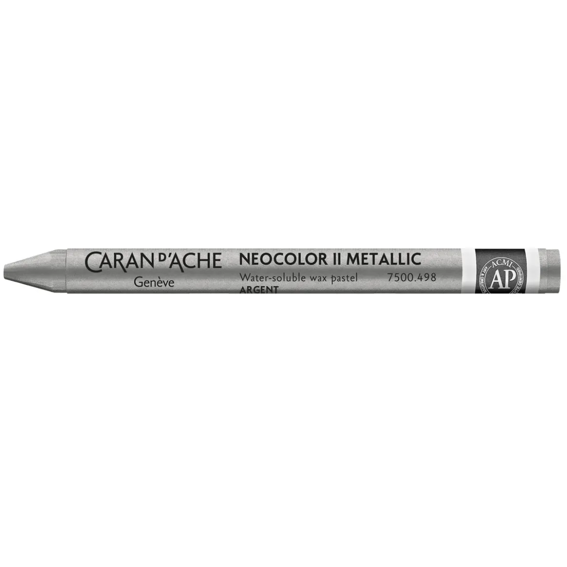 Caran d'Ache akvarellkritt Neocolor II 498 Silver
