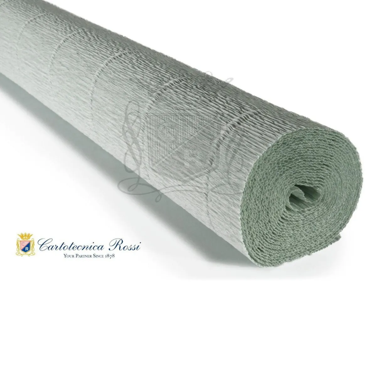 Cartotecnica Rossi kreppapir 621 – lysegrønn, 180 g rull (144 g/m²) à 50×250 cm