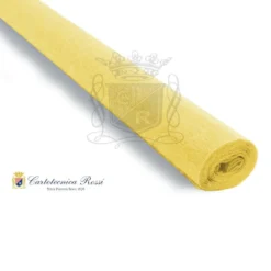 Cartotecnica Rossi kreppapir 371 – solgul, 90 g rull (120 g/m²) à 50×150 cm