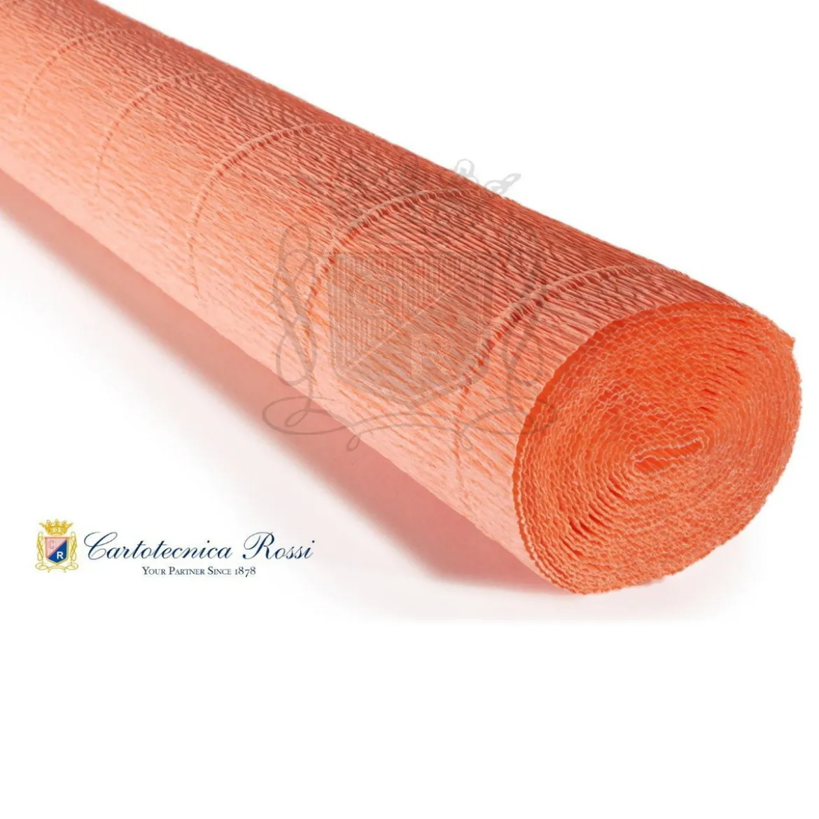 Cartotecnica Rossi kreppapir 617 – oransje, 180 g rull (144 g/m²) à 50×250 cm