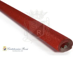 Cartotecnica Rossi kreppapir 403 – rød metallic, 60 g rull (48 g/m²) à 50×150 cm
