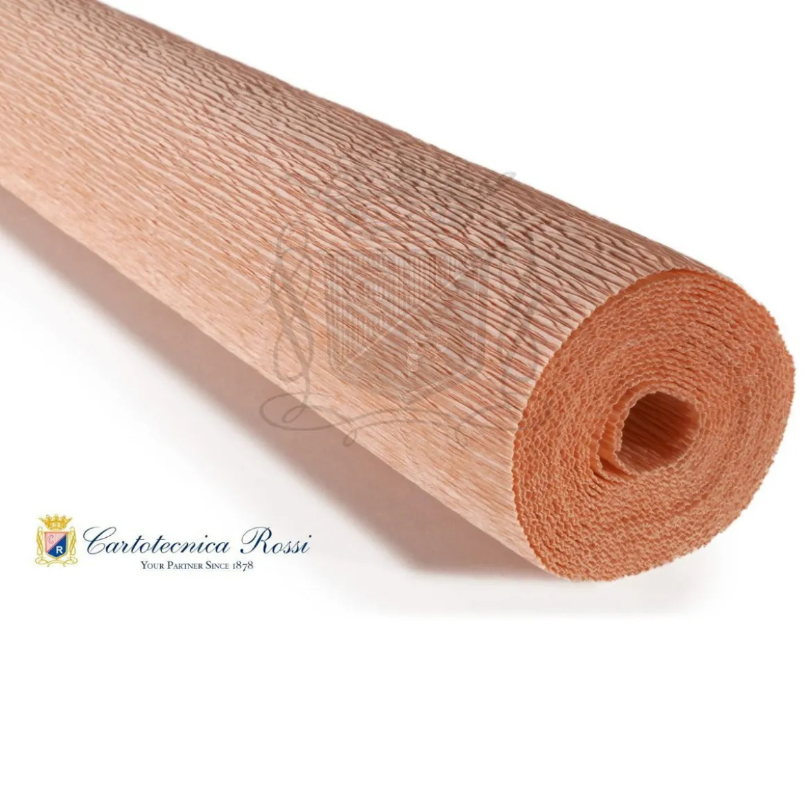 Cartotecnica Rossi kreppapir 17A4 – beige, 180 g rull (144 g/m²) à 50×250 cm