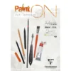 Clairefontaine Paint ON Multi Techniques blokk A4 (210×297 mm), 30 hvite ark, 250 g/m²