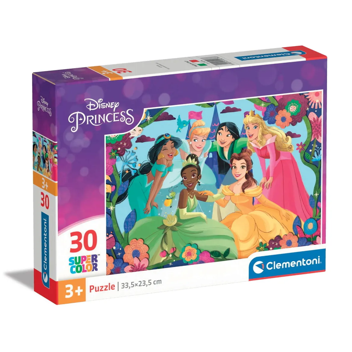 Clementoni puslespill – Disney Princess 30 biter, 33,5×23,5 cm