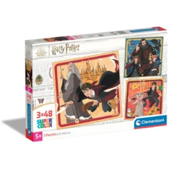 Clementoni puslespill 3-i-1 – Harry Potter, 3×48 biter, 3 puslespill som blir 21×20,5 cm hver