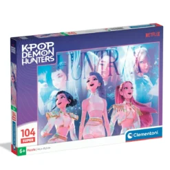Clementoni puslespill K-POP Demon hunters, 104 biter, 48,5×33,5 cm