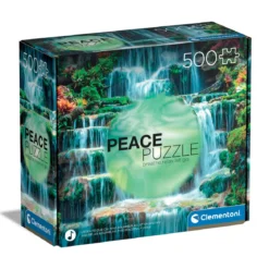 Clementoni puslespill – Peace puzzle the flow. 500 biter, 49×36 cm