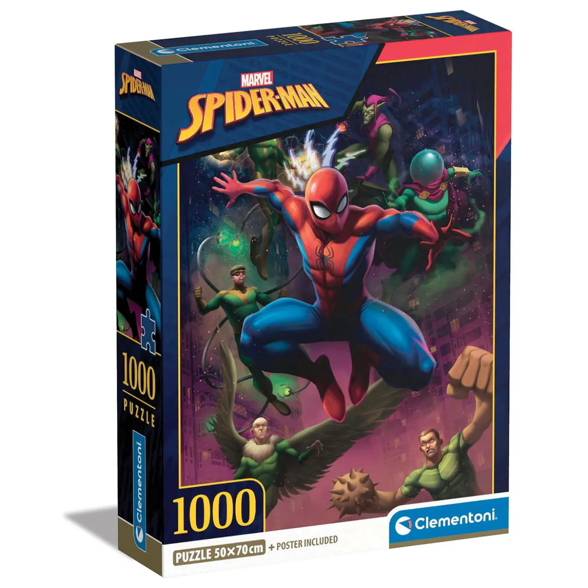 Clementoni puslespill Spiderman – den klassiske edderkoppmannen! 1000 biter, 50×70 cm