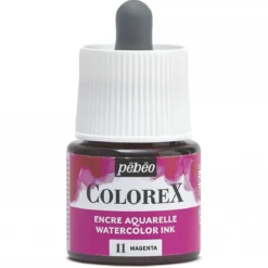 Colorex Watercolor Ink 45 ml Magenta – boks med akvarellblekk og pipette