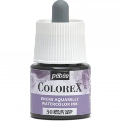 Colorex Watercolor Ink 45 ml Paynes Grey – boks med akvarellblekk og pipette