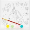Colouring Canvas Kit Unicorn – komplett malesett for å male en flott enhjørning