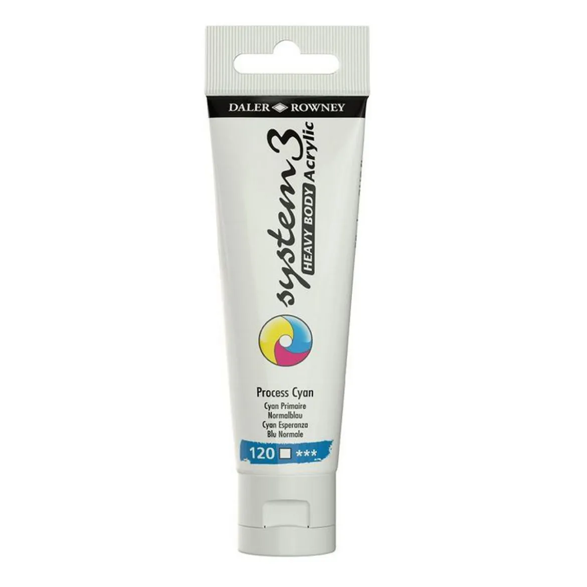 Daler-Rowney System3 Heavy Body akrylmaling 59 ml – Process Cyan 120