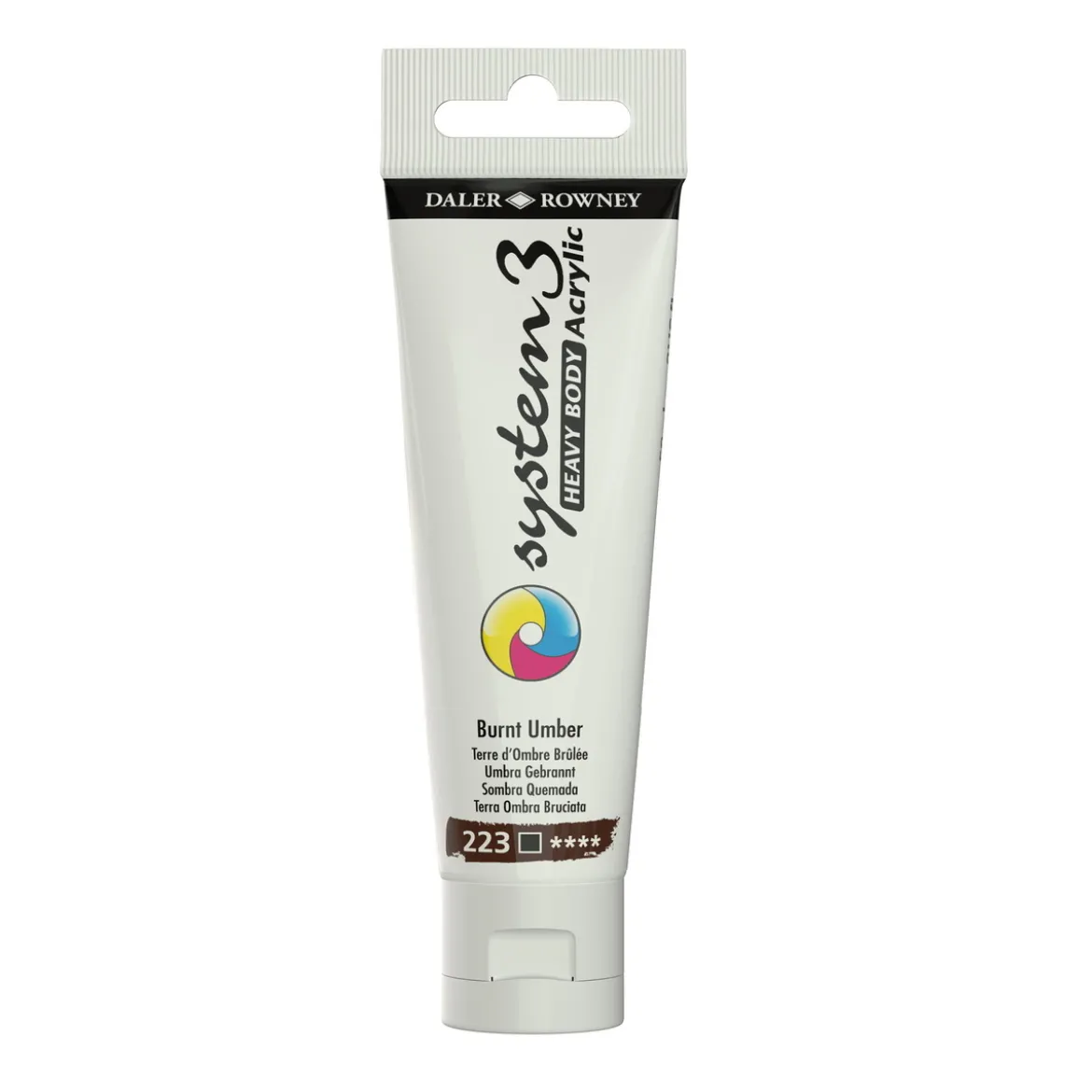 Daler-Rowney System3 Heavy Body akrylmaling 59 ml – Burnt Umber 223