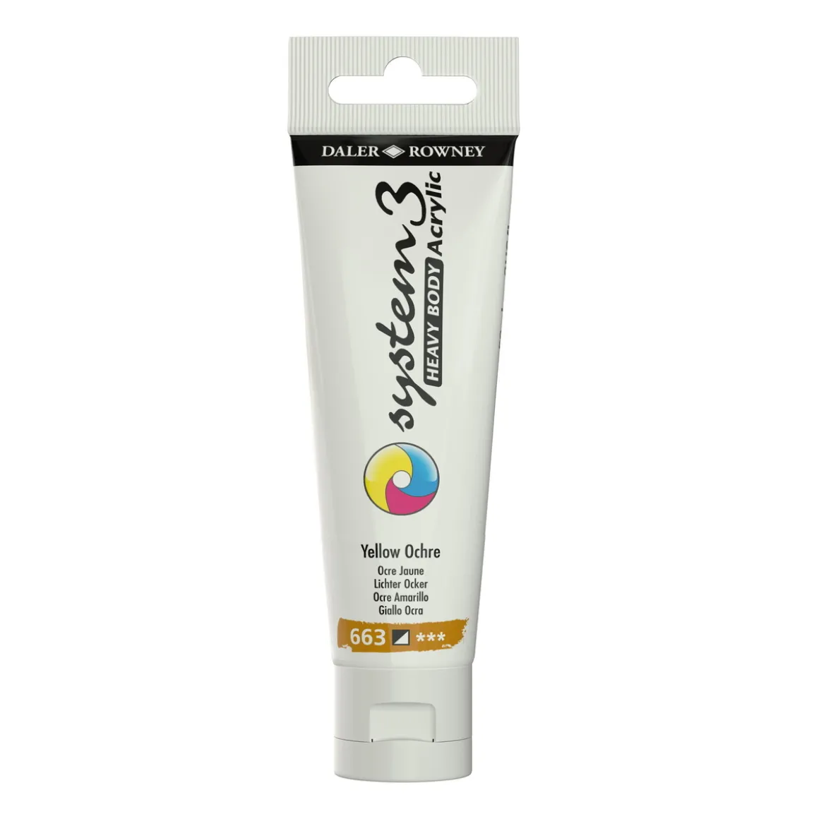 Daler-Rowney System3 Heavy Body akrylmaling 59 ml – Yellow Ochre 663