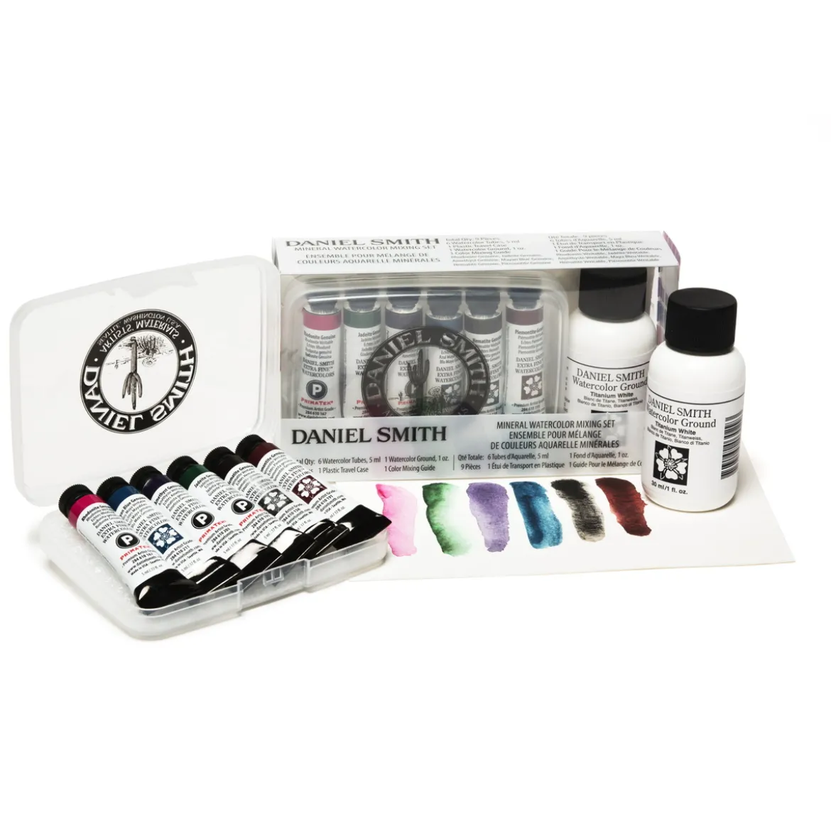 Daniel Smith Mineral Watercolor Mixing Kit – 6x5 ml akvarellmaling, grunning og veiledning
