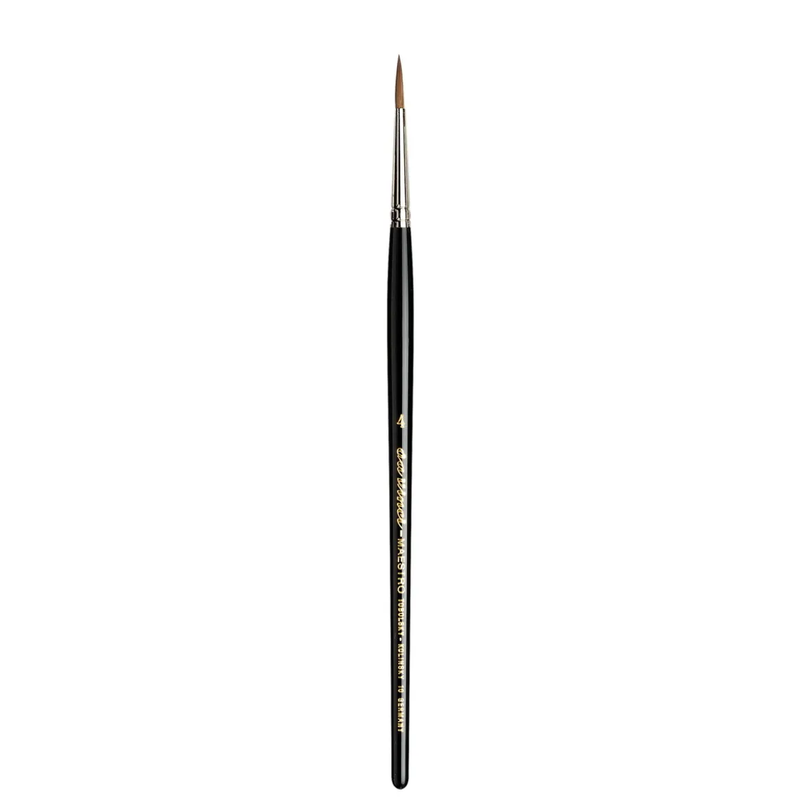 da Vinci Maestro 10 Watercolour Brush / akvarellpensel 4. Bustdiameter 2,6 mm, bustlengde 16 mm