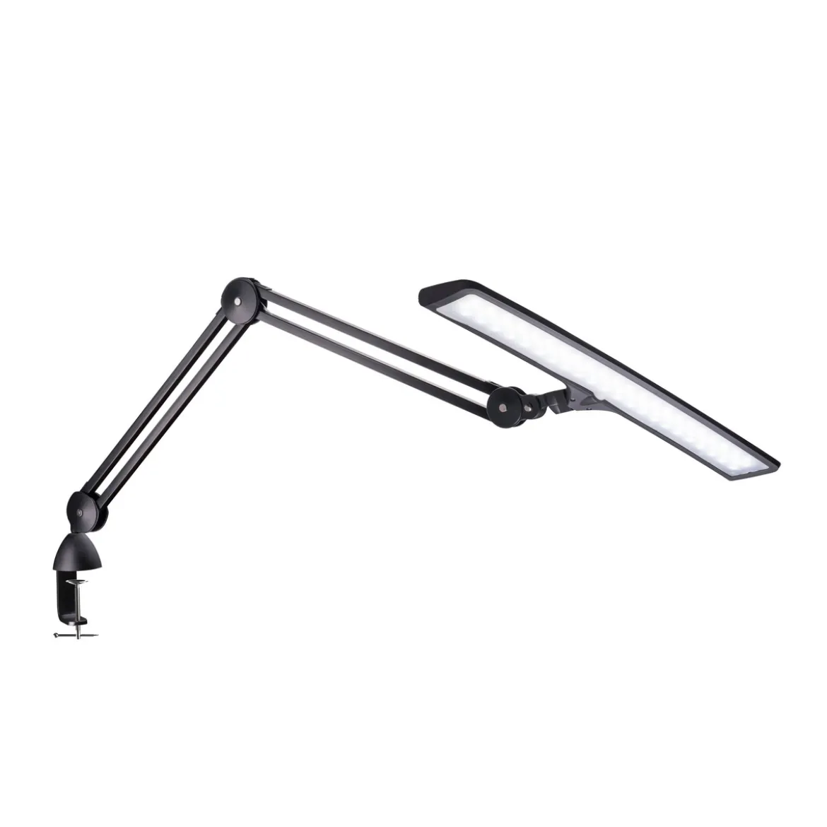Daylight Lumi E35501, svart bordlampe med 51 cm bredt lampehode, CRI 95+
