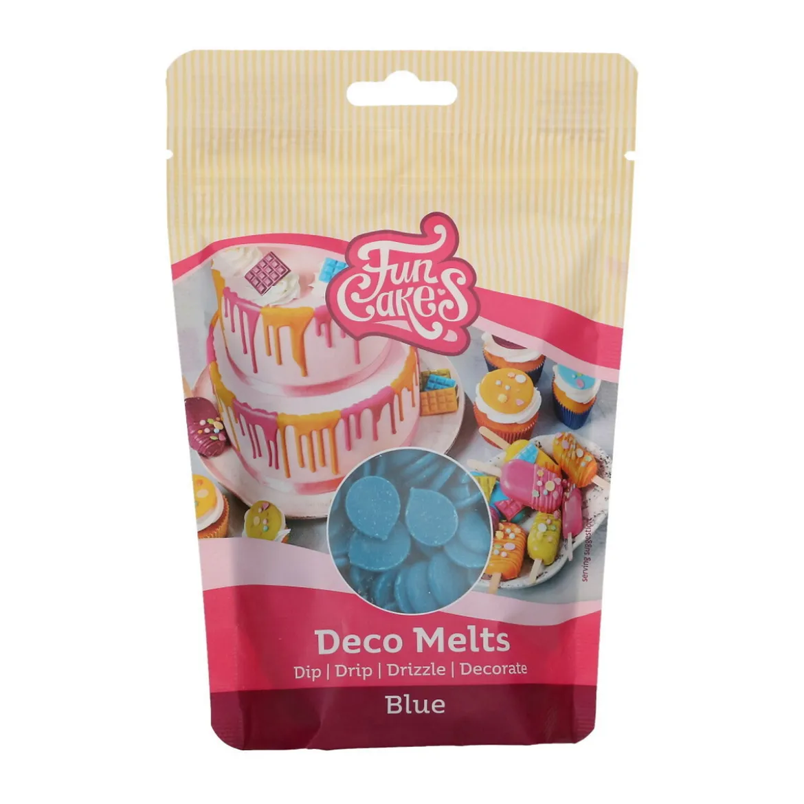 Deco Melts kakepynt 250 g blå