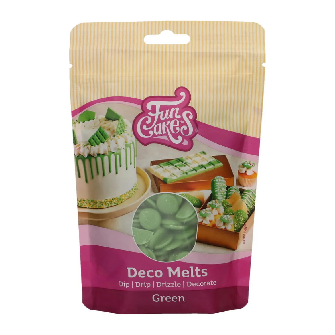 Deco Melts kakepynt 250 g grønn