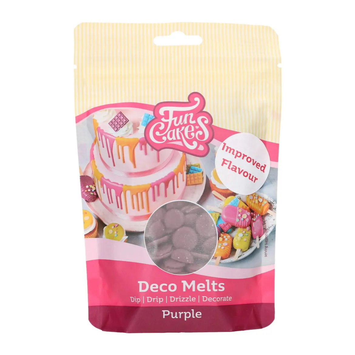 Deco Melts kakepynt 250 g lilla