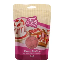 Deco Melts kakepynt 250 g rød