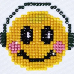 Diamond Dotz Smiling Groove – diamond painting, 7,6×7,6 cm, 385 dotz