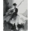 Diamond Painting prima ballerina, 30×40 cm lerret + perler, silikon & pinsett