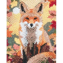 Diamond Painting rev, 12×16 cm lerret + perler, silikon & pinsett