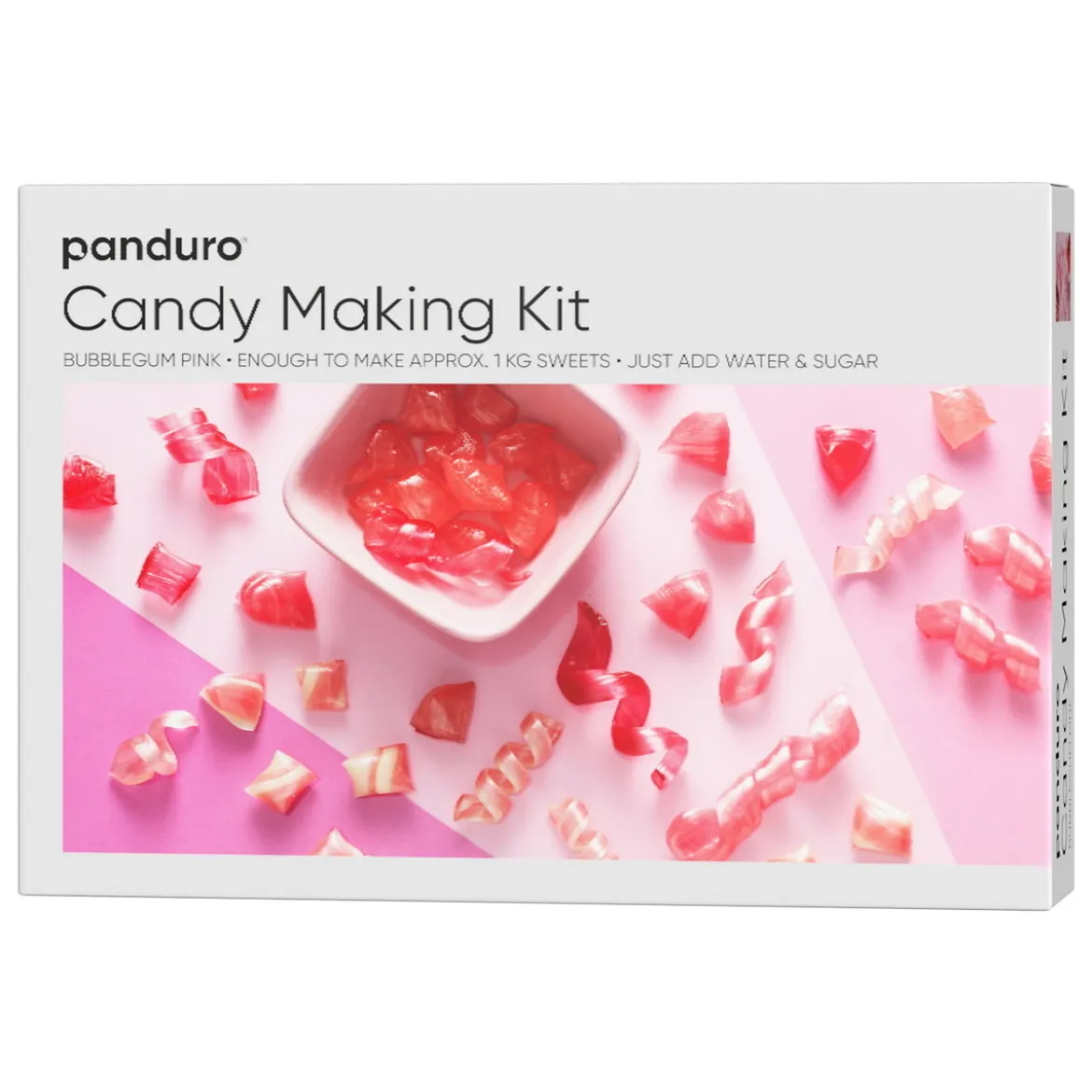 DIY-kit Candy Making Kit, lag rosa drops med smak av bubblegum!