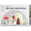 DIY-kit Clay Mushrooms – materiale for opptil 10 dekorasjonssopper i leire