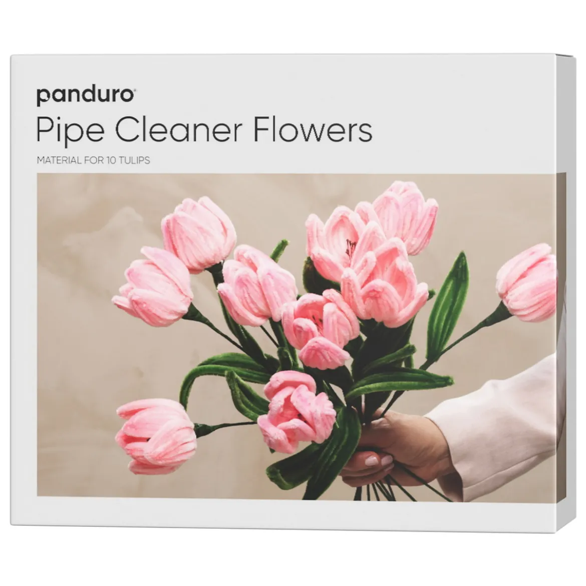 DIY-kit Lag 10 flotte tulipaner av piperensere