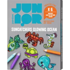 DIY-kit Ocean Suncatchers, mal 6 solfangere fra havets dyp